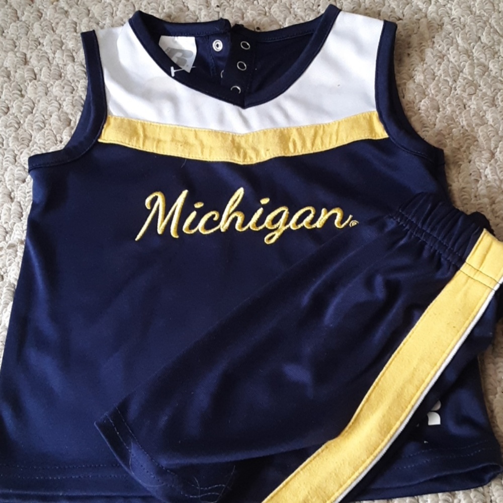 Michigan cheerleading outfit